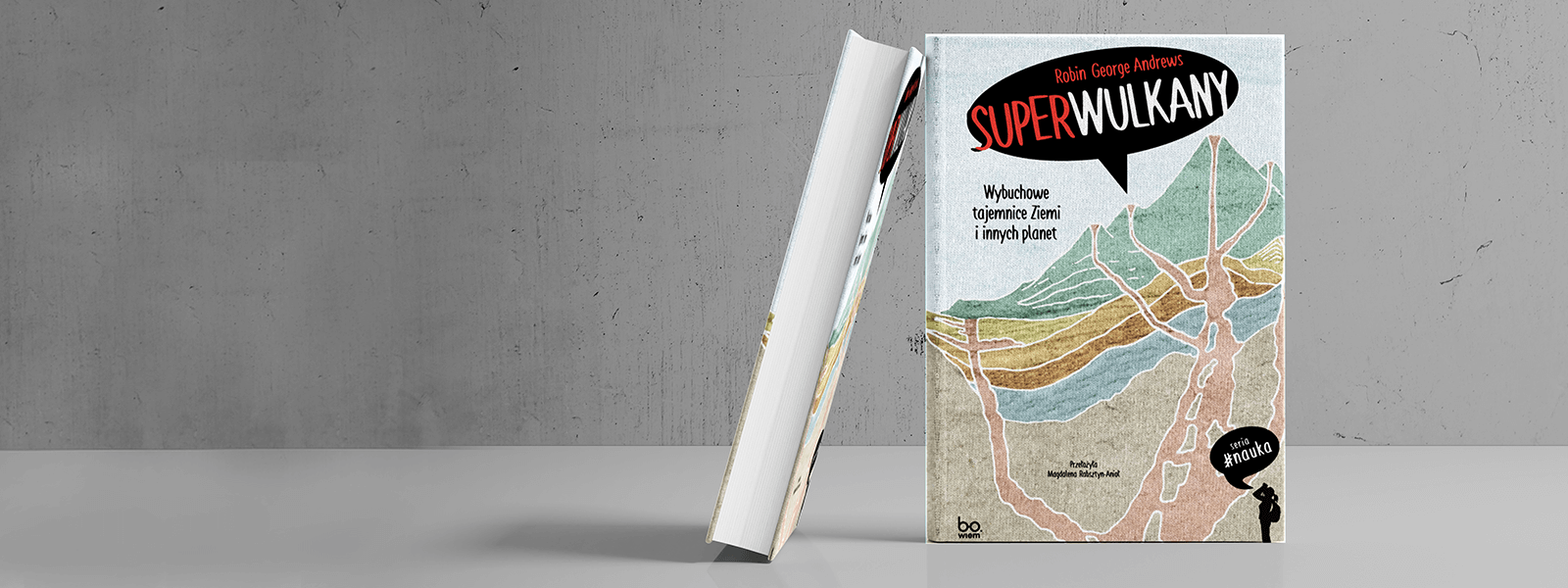 okładka książki Superwulkany na betonowym tle
